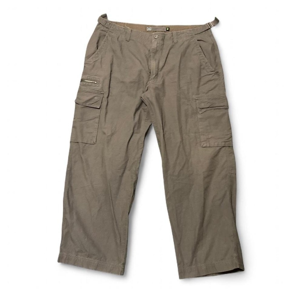 REI organic cotton ripstop cargo pants hiking olive utility size 38/29.5
